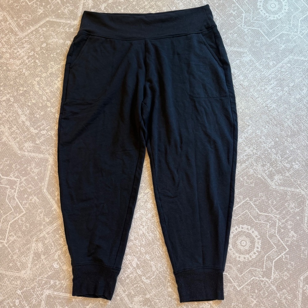 Athleta Jogger Pants Womens XL Black High Waisted Sweatpants Activewear